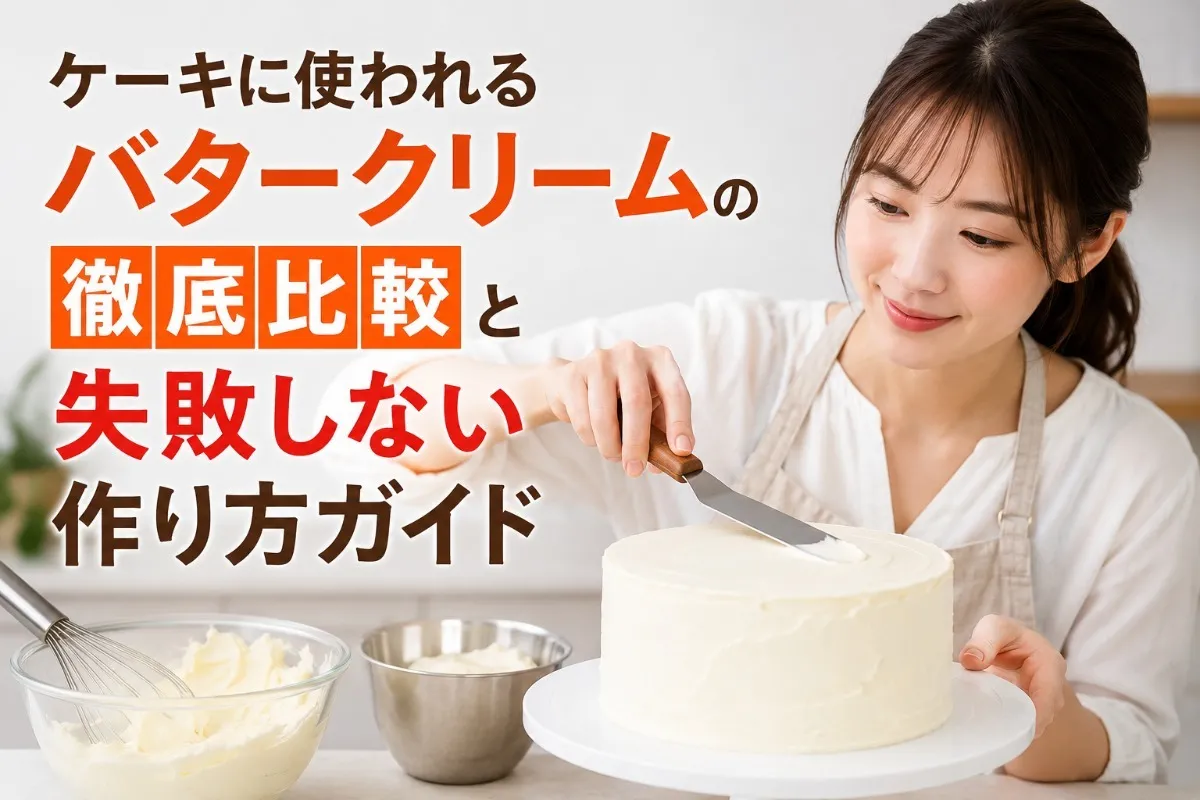 ケーキに使われるバタークリームの徹底比較と失敗しない作り方ガイド